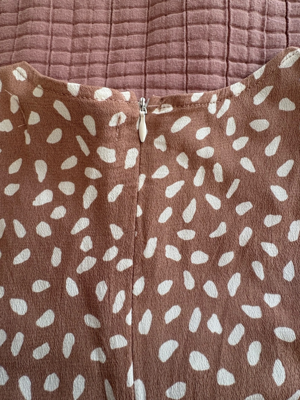 Petal & Pup Brown Maxi Dress with White Polka Dot Print - Picture 5 of 5
